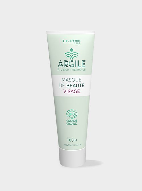 Argile à l'eau thermale-masque beauté visage