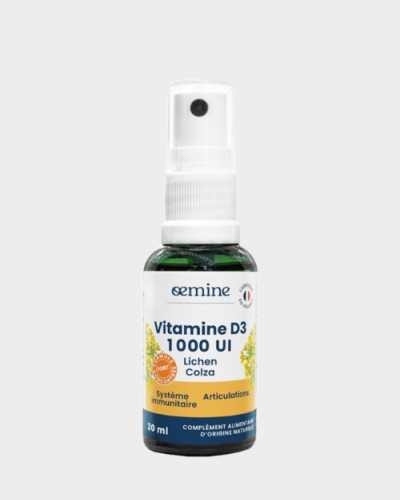 Vitamine D3 1000 UI Végétale