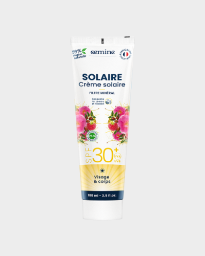 SOLAIRE Crème Écran Bio SPF 30 UVA+UVB – Oemine