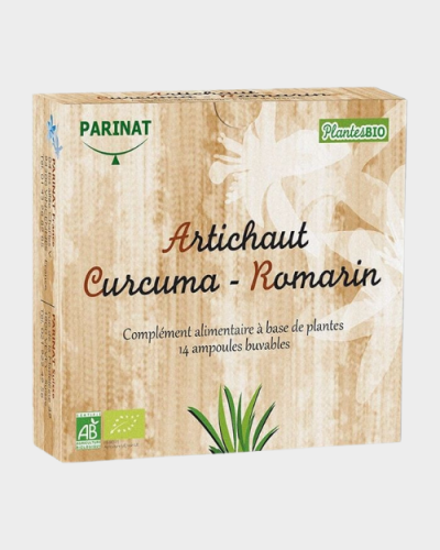 Artichaut, curcuma & romarin PlantesBio - Format ampoules