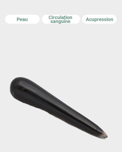 Ustensile de Gua Sha en corne de boeuf pleine