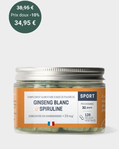 Ginseng blanc et spiruline - Sport & tonus 